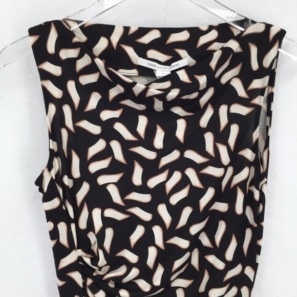 DVF Diane von Furstenberg Glasmary Snake Flutter Warm dust dress silk new 2 - Picture 3 of 7